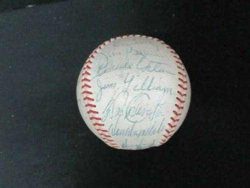 (24) с Екипа на Лос Анджелис Доджърс 1966 година на издаване-на Бейзболен автограф на PSA/DNA AG53950 - Бейзболни топки