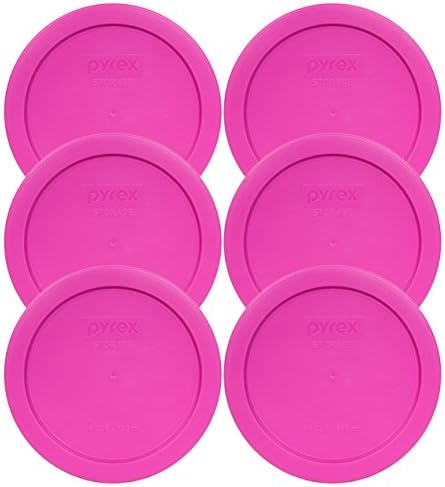 Огнеупорно 7201-Розова Кръгла Пластмасова Капачка за съхранение на продукти за 4 чаши, изработени в САЩ - 2 опаковки