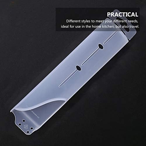 HEMOTON 6шт Универсални Защитни Ръба на Ножове От Прозрачна Пластмаса Траен Ръкав За Ножове Ножове Протектори на Кухненски