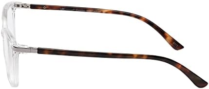 Дамски слънчеви очила SAV VKC с метален акцент, модни очила Котешко око, прозрачно, 137 мм + 1,25