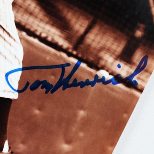 Томи Хенрих Подписа снимка 8 × 10 Янкис – COA JSA - Снимки на MLB с автограф