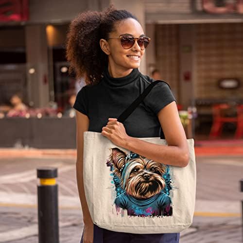 Чанта-Тоут Cool Dog Art - Симпатична Чанта За Покупки - Колоритен Чанта-Тоут