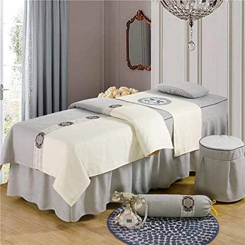 Комплекти чаршафи за масаж на масата ZHUAN, 6 бр., Масажни Легла, Пола, Калъфка за възглавница, Калъф за стол,