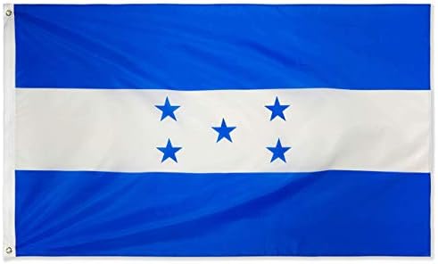 Флаг Хондурас DANF от Полиестер с дебелина 3x5 Метра, Устойчив На Избледняване, Месингови Втулки, Платно заглавие, Двустранни