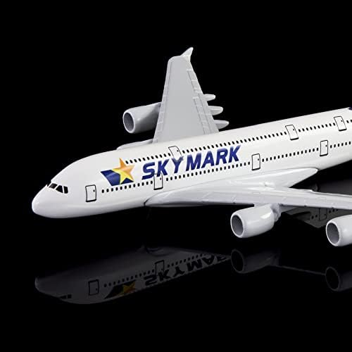 24-Часова Skymark Airbus 380 Модел на самолет от Метални сплави Подарък за рождения Ден На Модели на Самолети