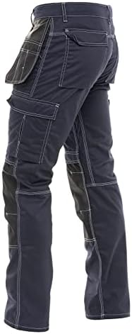 Модерен Мъжки Строителни Панталони С Джобове За Инструменти за Дърводелец, Подсилени До Коляното, Работно Облекло от