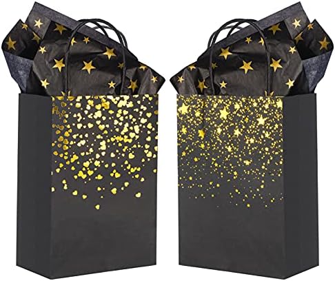 Sharlity Малки Подаръци пакети от Черното Злато, 24 бр. хартиени пакети за партита със Звездите от Цигарена хартия