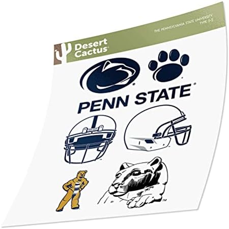 Стикер на Университета на щата Пенсилвания Penn State PSU Етикети Nittany Lions Винилови Стикери За лаптоп Бутилка за Вода,