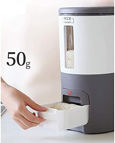 Контейнер за зърно 6 кг Опаковка за ориз Контейнер За Съхранение на Ориз Дозиращият Ориз Цилиндър влагоустойчив,