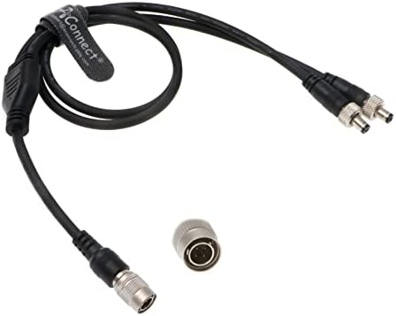 Захранващ кабел за Aaton-Cantar|Lectrosonics Hirose-4-Пинов конектор за постоянен ток, с двойно заключване за Lectrosonics-DSQD|SRC