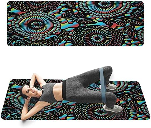 Килимче за йога YFBHWYF - Екологично Чист Нескользящий Подложка за фитнес, Тренировъчен килимче за йога, пилатес и упражнения на пода