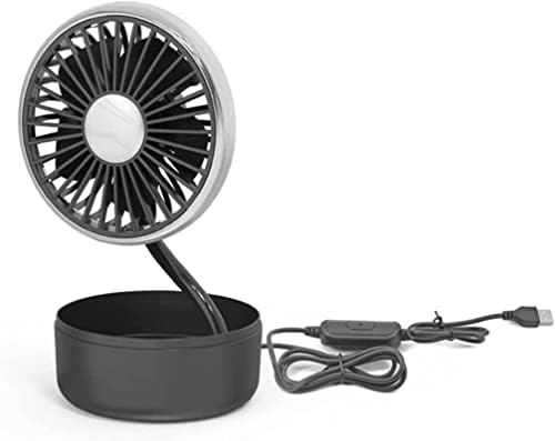 伟 祥 Мини-Електрически Вентилатор, 3 Скорости, 5 Остриета, USB Вентилатор с възможност за завъртане на 360°, За наем, за Пътуване на открито, Домашен офис