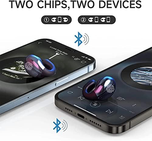 Mudtun Безжични Слушалки със скоба за ухото с Костна проводимост Bluetooth Слушалки с отворени уши за Windows,