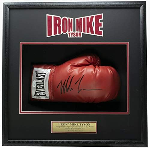 Светът бокс Ръкавица за дясната ръка на Майк Тайсън с Автограф Shadowbox JSA ITP
