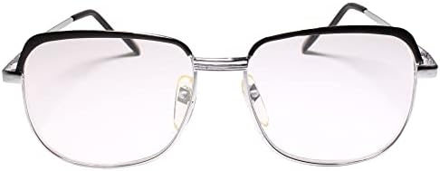 Очила за четене в Квадратна Сребърна Рамка Classic Vintage 80s 90s Reader 1.25