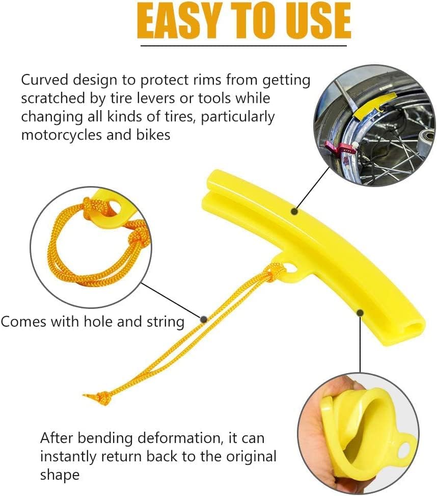 5x Защита за смяна на автомобилни гуми Протектор на Джантата Гуми Защита за смяна на гуми на Мотоциклет Закрепване на Капачката на Джантата Гуми Инструмент За смяна