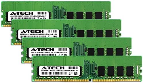 Комплект оперативна памет A-Tech обем 64 GB (4x16 GB) за работна станция HP Z2 G5 - DDR4 2133 Mhz PC4-17000 ECC, Без буфериране