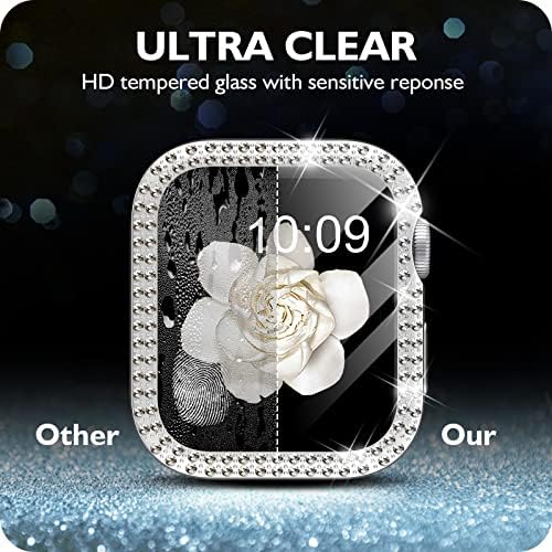 DABAOZA, който е Съвместим за Apple Watch калъф-броня Ultra Series 8 7 6 5 4 3 2 1 SE, с декорации за жени и момичета, Живописен