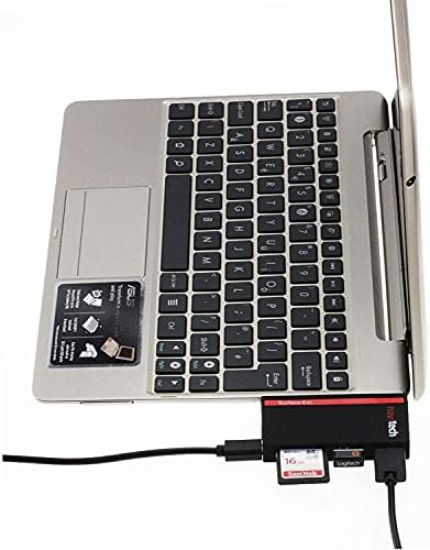 Navitech 2 в 1 Лаптоп /Таблет USB 3.0/2.0 Адаптер-hub /Вход Micro USB устройство за четене на карти SD/Micro SD слот, Съвместим