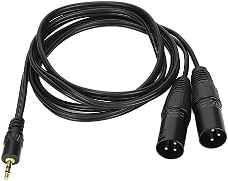 Кабел-адаптер XLR, Двоен кабел XLR-3,5 мм от Бескислородной Мед, контакт и Воспроизводи Яснота сигнал за изпълнения на живо в студиото