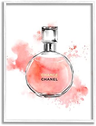 Stupell Industries Розово Модерен Акварел Козметични Флакон за парфюм на Дизайнер Glam, Разработен Ziwei Ли,