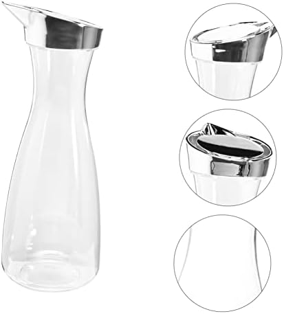 Комплект ЗА ДУШ, 1 бр., Кана за вода студена, Прозрачна Кана, Стъклени Бутилки за Пиене с Капаци, Прозрачни Стъклени