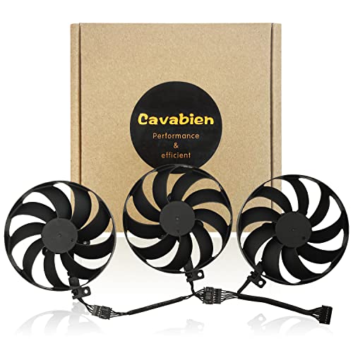 Cavabien 89 мм CF9010U12D 12 0.45 A Замени Вентилатор на охладителя, за RX 6900 XT 6700 XT и RTX 3060 Ti 3080 3070 Ti 3060 3070 Вентилатор за охлаждане за графични карти (Fan-ABC)