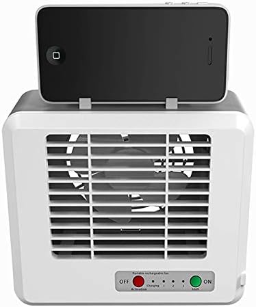 Вид охлаждане Преносим Мини-безшумен домакински Енергоспестяващ настолен вентилатор климатик Електрически охладител на въздуха (бял). (Цвят: бял)