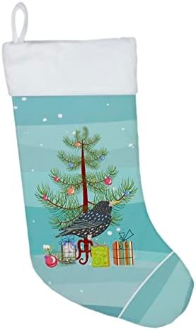 Съкровищата на Каролина CK4492CS Старлинг весела Коледа Коледни Чорапи, Чорапи За Висящи пред Камината, Коледен