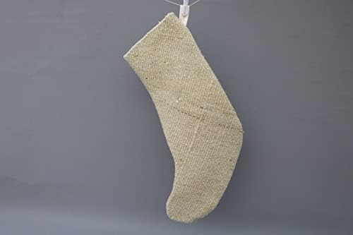 Коледен Отглеждане подарък за ВЪЗГЛАВНИЦА SARIKAYA, Бежови Чорапи, Коледни Чорапи от Коноп, Отглеждане Kilim, Отглеждане