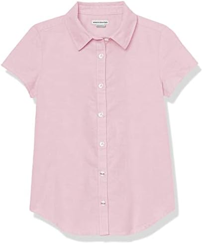 Оксфорд риза Класически cut с къс ръкав Essentials за момичета