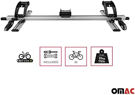Велосипедна стойка OMAC Багажника Bed за камион, MPV, Миниван, Микробус, Багажник за 3 велосипеда на Товара