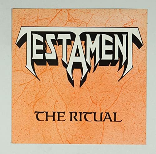 Плосък плакат Testament 1992 Г. За насърчаване на албума The Ritual 12 x 12