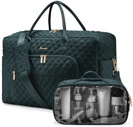 Пътна спортна чанта LOVEVOOK, Чанта за седмицата и за жени с чанта за тоалетни принадлежности, Чанта за носене