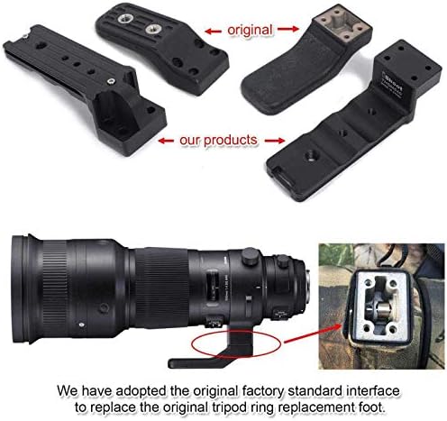 iShoot Метална Замяна на обектива Краче За Обектива на Камерата Яка Основа Закрепване за Статив Пръстен Подкрепа Адаптер Поставка за спортен обектив Sigma 500mm F4 DG OS HSM Вг?