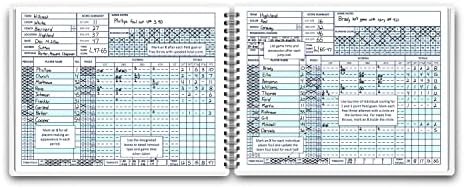 Баскетболен сборник с резултатите на 36 игри | 8,5 x 11 инча Баскетболен сборник с тел подвързани | Сборник с резултатите