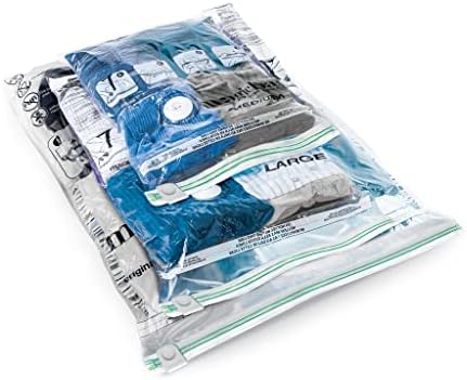 Комбинираната Плоски Вакуум Компресия пакети MagicBag Сортовете от 8 опаковки - За миг пестене на място При съхранение - Запечатани