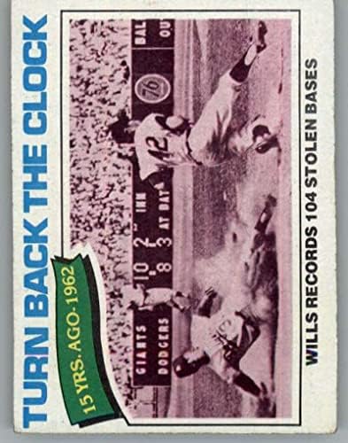 1977 Топпс (EXMT) 435 Бейзболна картичка Мори Уиллса Лос Анджелис Доджърс МЕЙДЖЪР лийг бейзбол