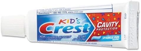 Паста за зъби за защита на устната кухина Герб Kids, Sparkle Забавление, Размер за пътуване 0,85 унция (24 г.) - Опаковка от 12 броя