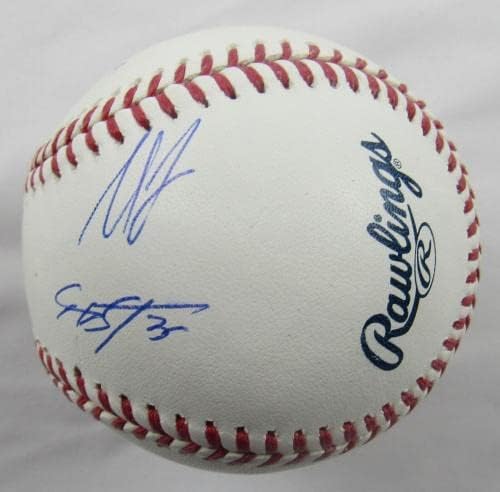 Едвин Диас Тейлър Мегилл Сет Луго +3 бейзболни топки с автограф на Роулингса без нападател Insc - Бейзболни топки