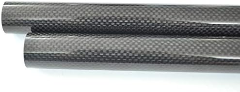Тръби от въглеродни влакна Abester 3K с гланцова повърхност ID 17 mm OD x 19 mm x 1000 мм ролка за опаковане