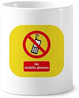 Лого Без Мобилни Телефони На Арт-Деко Подарък Мода Четка За Зъби На Писалка Притежател Чаша Cerac Поставка Молив