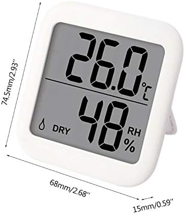 Грецкая ОРЕХ Голям LCD Термометър-Влагомер За стая, Сензор за Влажност ℃/℉ с Магнит и за монтиране на стена