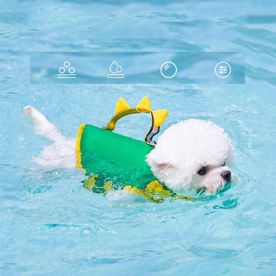 Спасителна жилетка за куче - Спасител за кучета със Спасителна дръжка - Спасителна жилетка за домашни любимци за плаване,