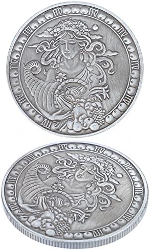 TOYANDONA 2 елемента 12 Съзвездия Възпоменателна Монета Метална Монета под формата на Дева Антични Двустранен