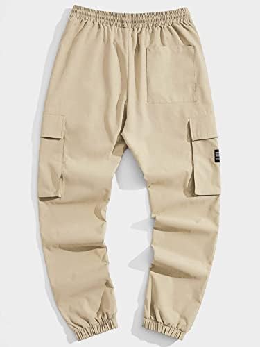 Мъжки Широки Панталони-карго за бягане GORGLITTER, Улични Панталони на съвсем малък с Плоски джобове