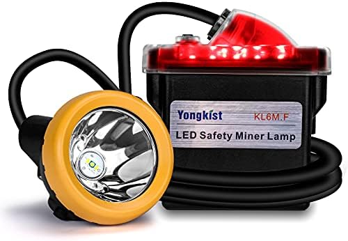 Yongkist Safety Mining Light 1 + 2 led фенер за добив на въглища Акумулаторна батерия с led задно осветяване Водоустойчив Налобный фенер Миньор Лампа Фар Взрывозащищенная вафен Шап?