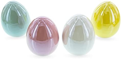 Най-добрият набор от Писанок от 4 Разноцветни Керамични Великденски яйца