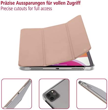 Калъф Hama за iPad Pro 2020 12,9 инча (флип калъф за таблет Apple, Защитен калъф с капак-стойка, прозрачна