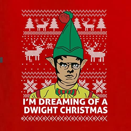 Див Боби, аз мечтая за Уродливом рождественском пуловер Dwight Коледа, Унисекс, Графична hoody с кръгло деколте